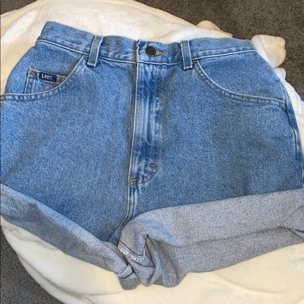 Vintage Mom High Rose Jean Shorts